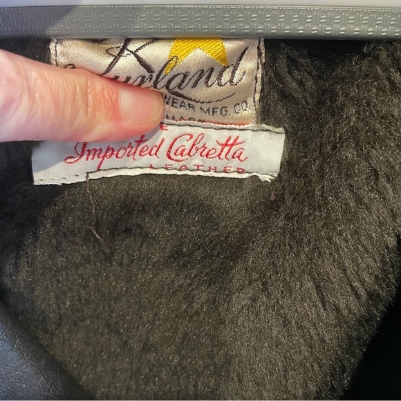 Vintage Kurland Brown  jacket Leather Imported Cabretta Leather - Picture 4 of 13